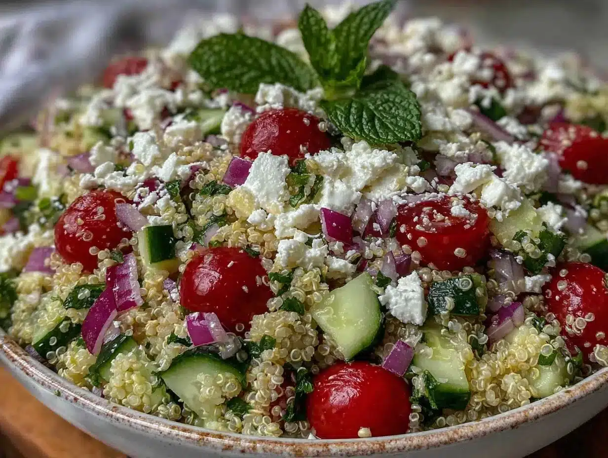 Mediterranean Quinoa Salad preparation steps