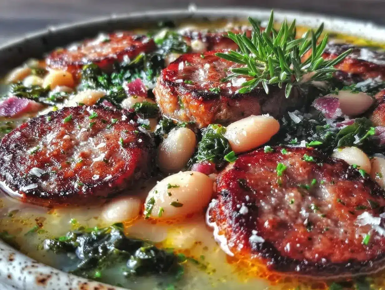 one-pot sausage white bean kale soup preparation steps