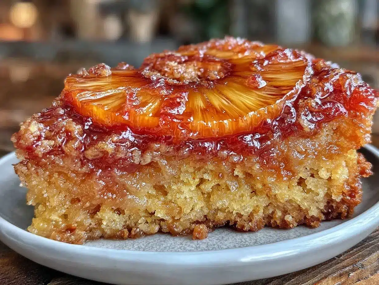 pineapple upside down cake preparation steps