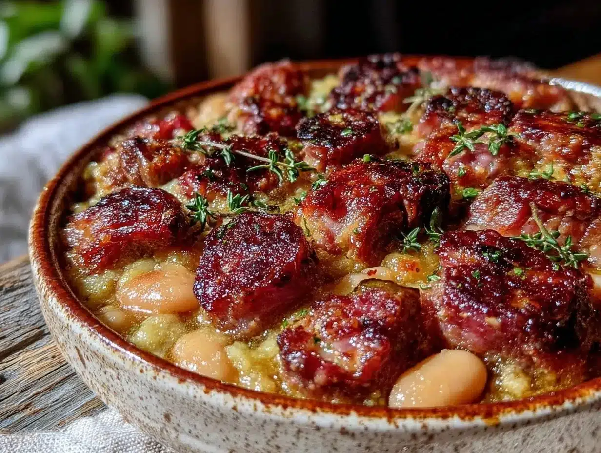 rustic French cassoulet preparation steps