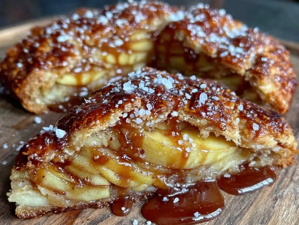 salted caramel apple galette - featured image