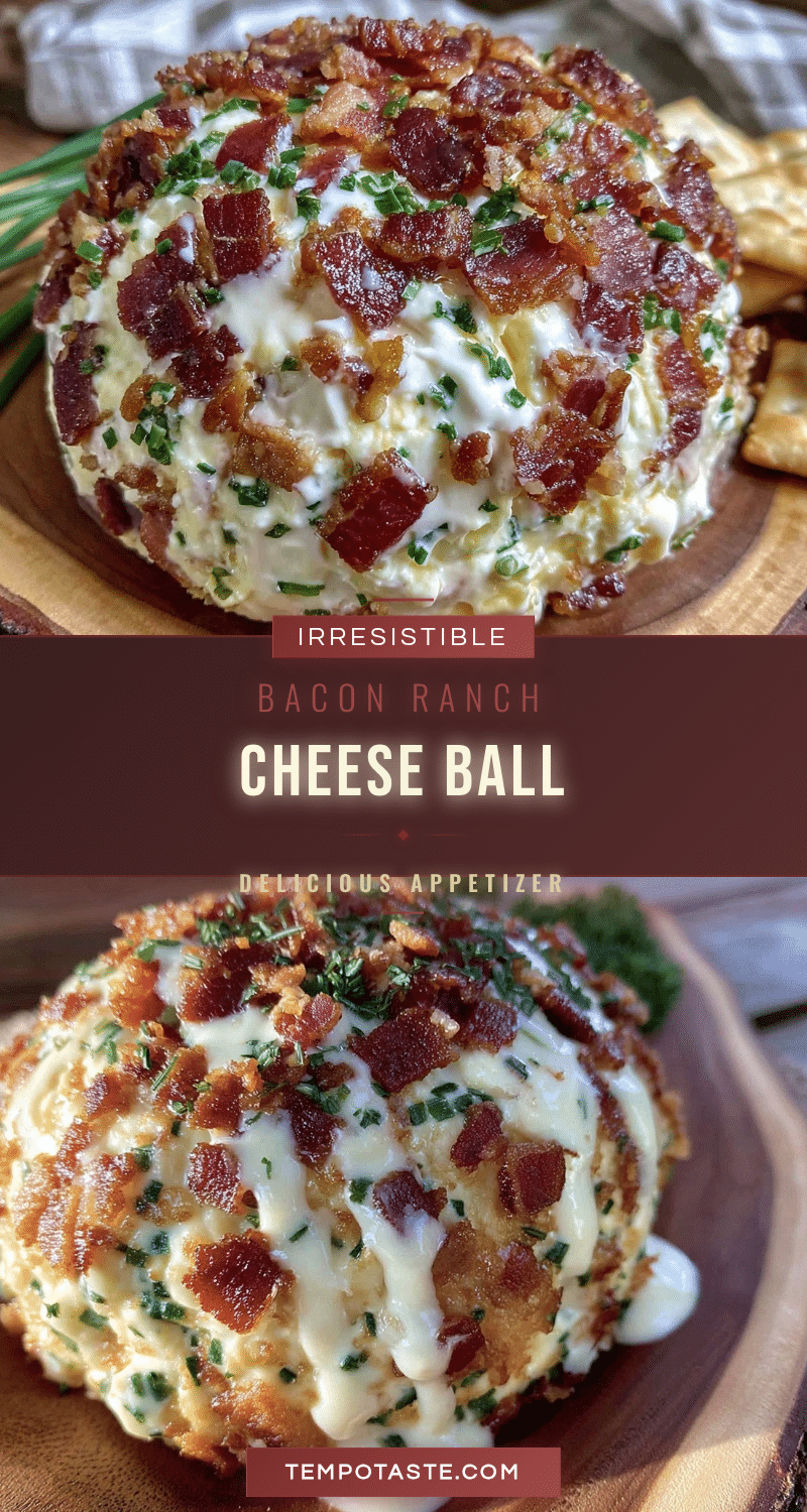 savory cheese ball with bacon and ranch recipe