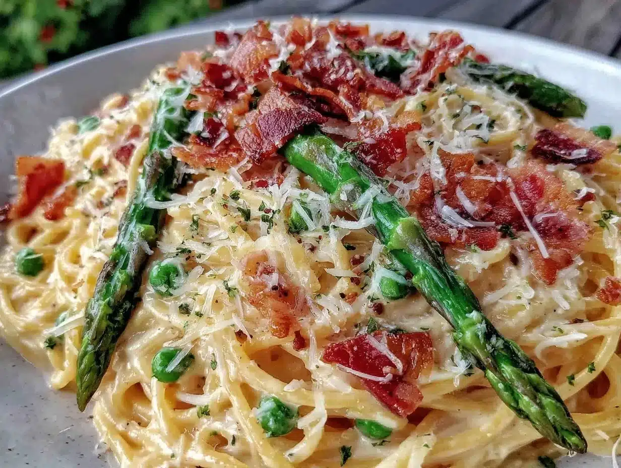 savory spring carbonara preparation steps