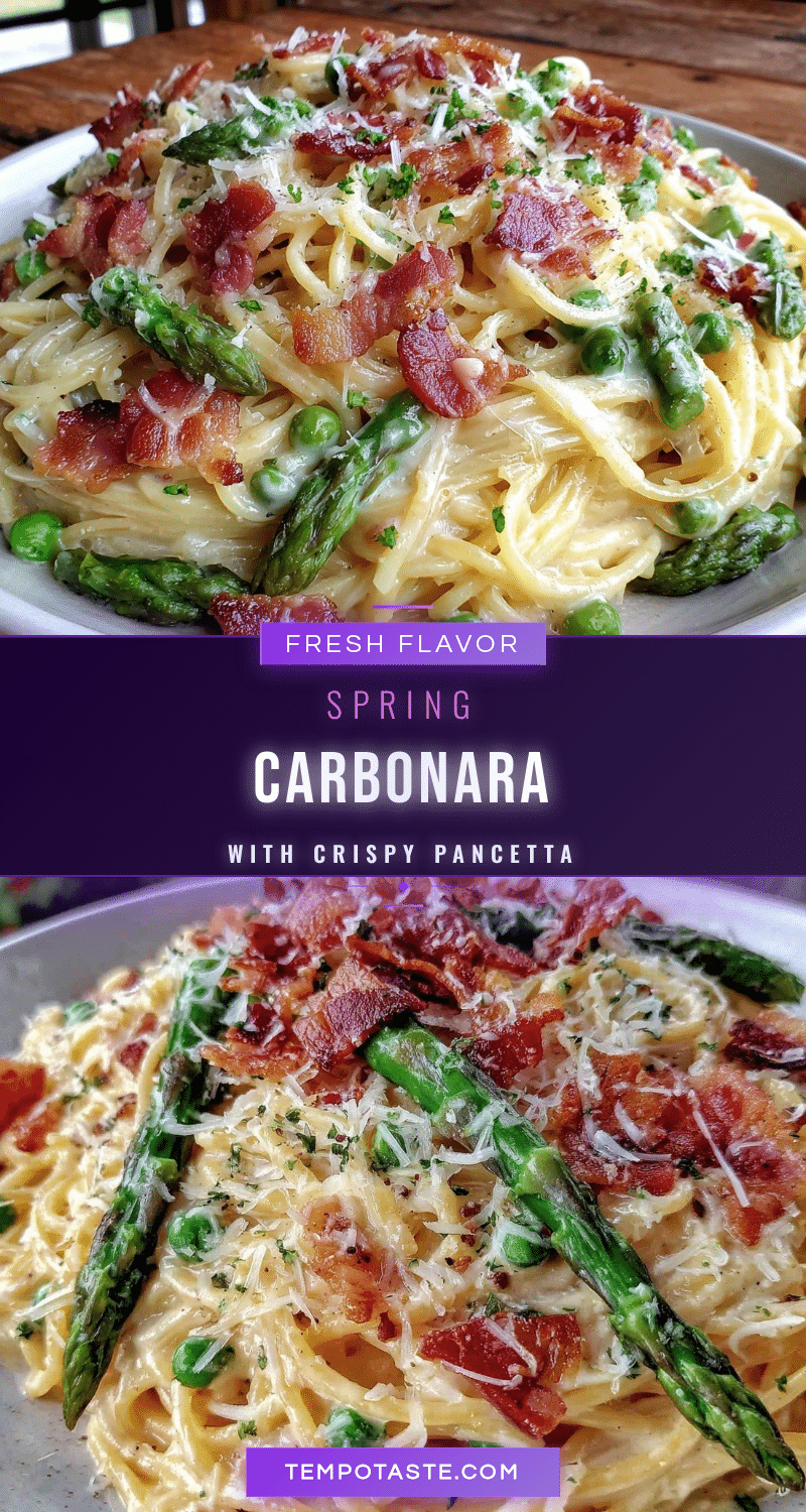 savory spring carbonara recipe