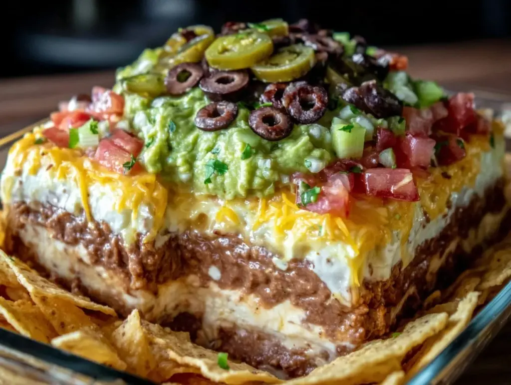 seven layer taco dip - featured image