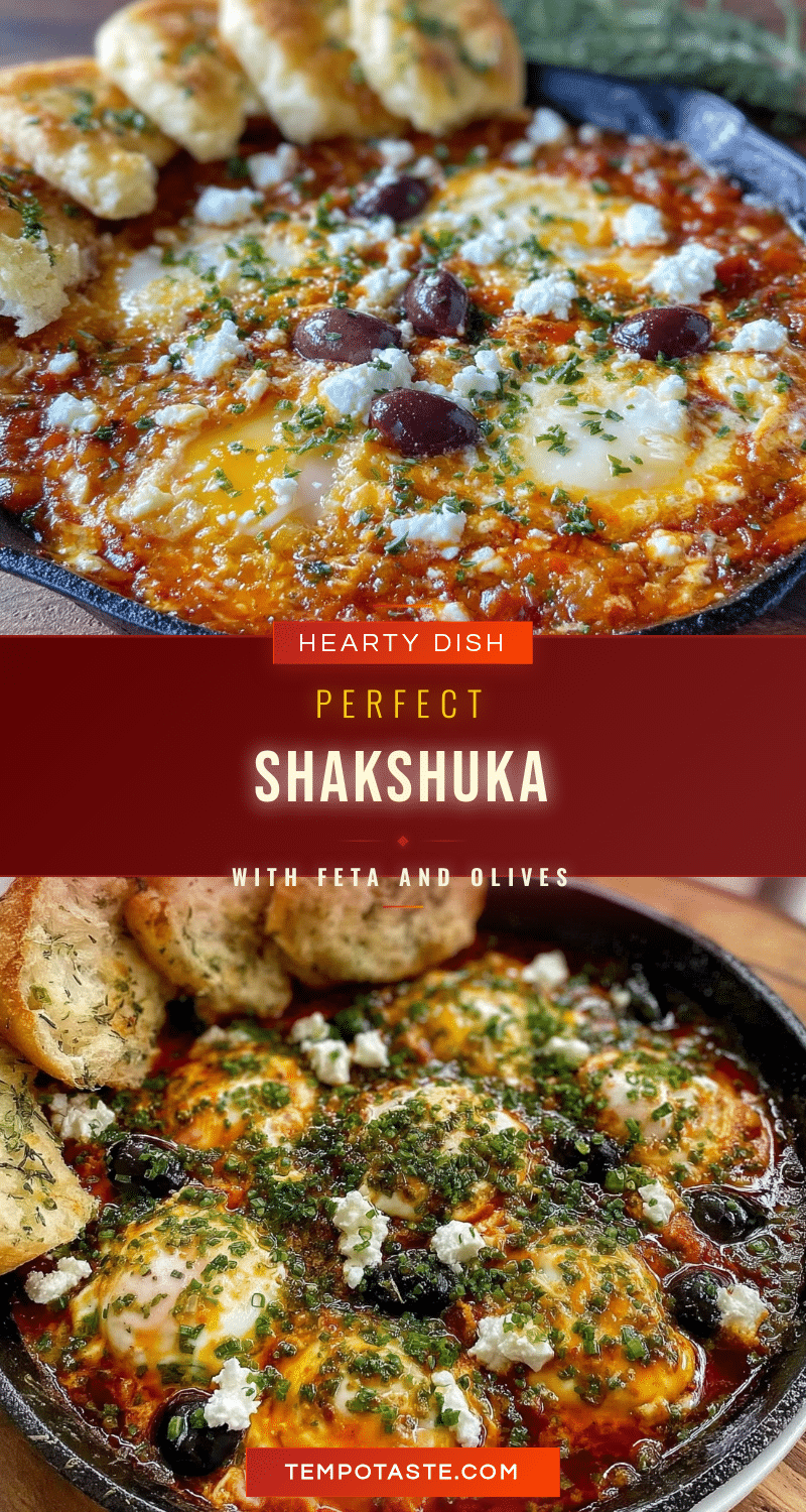shakshuka with feta and olives recipe
