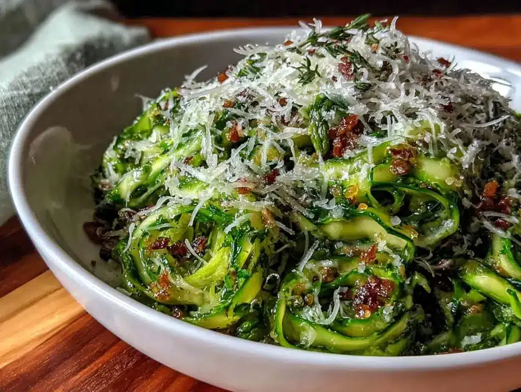 shaved asparagus salad - featured image
