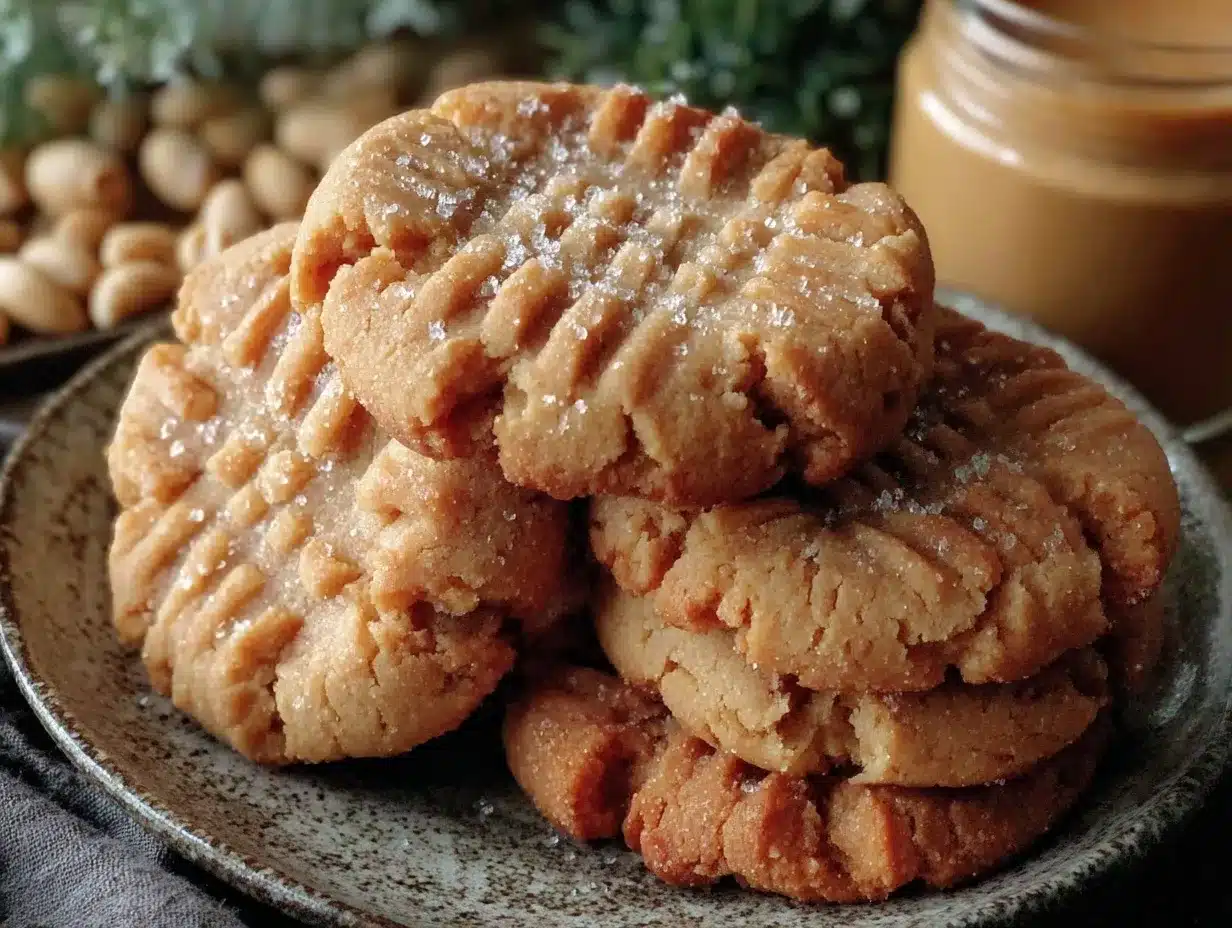 simple soft peanut butter cookies preparation steps