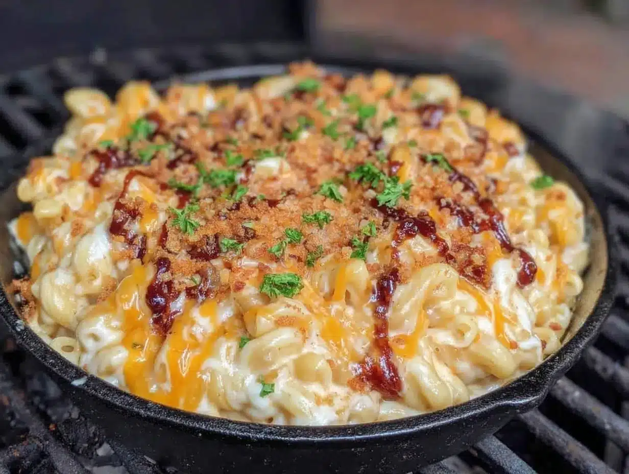 smoked mac and cheese preparation steps