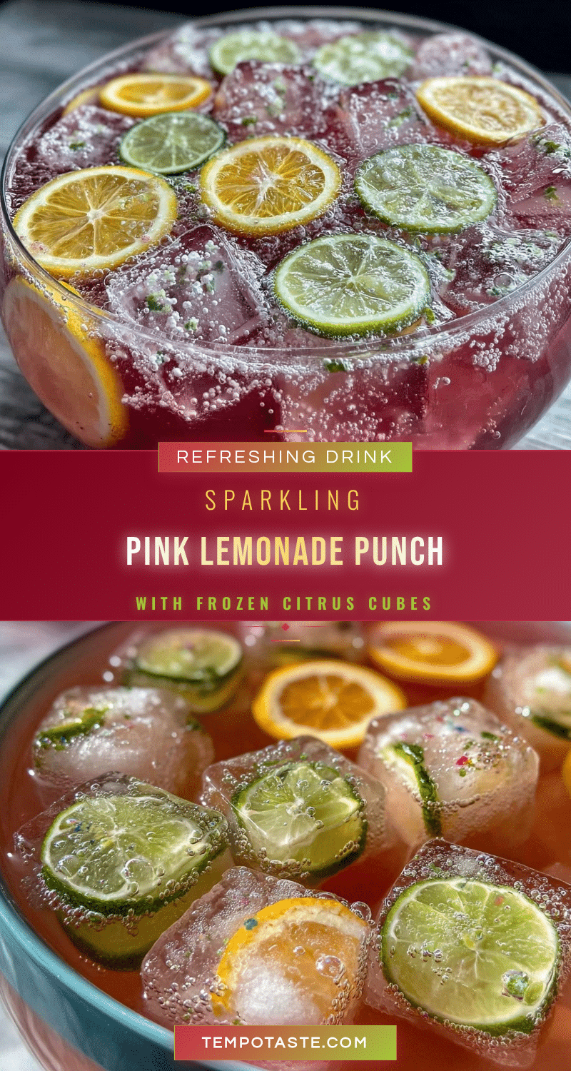 sparkling pink lemonade punch recipe