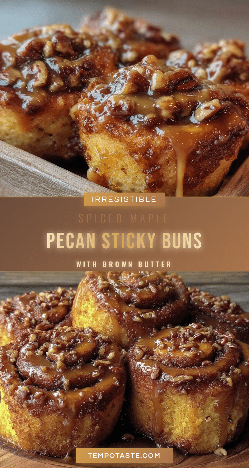 spiced maple pecan sticky buns recipe