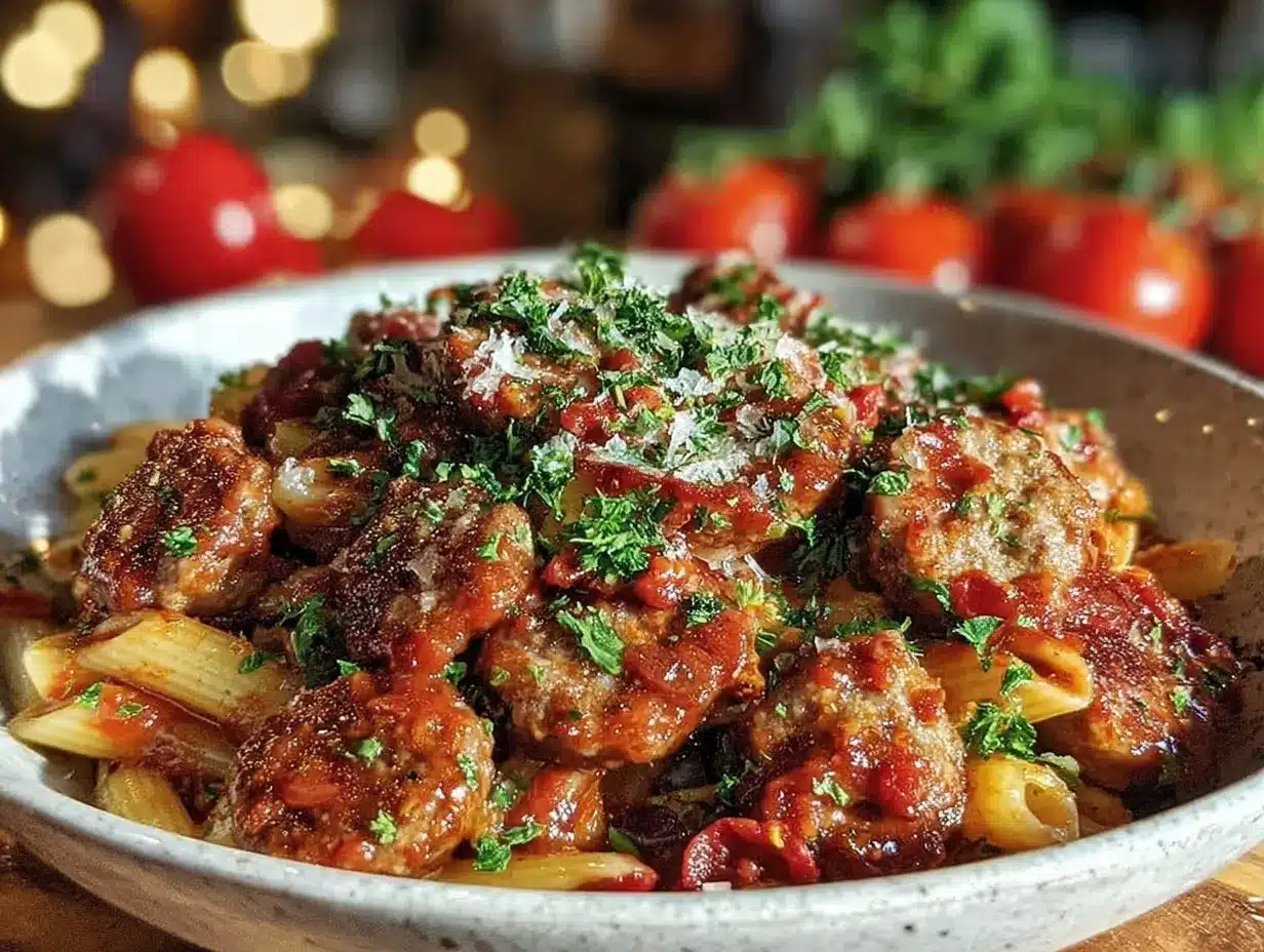 spicy arrabbiata penne preparation steps