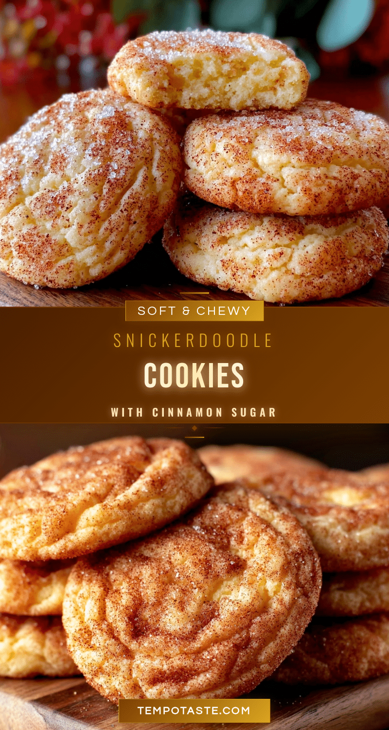 tender snickerdoodle cookies recipe