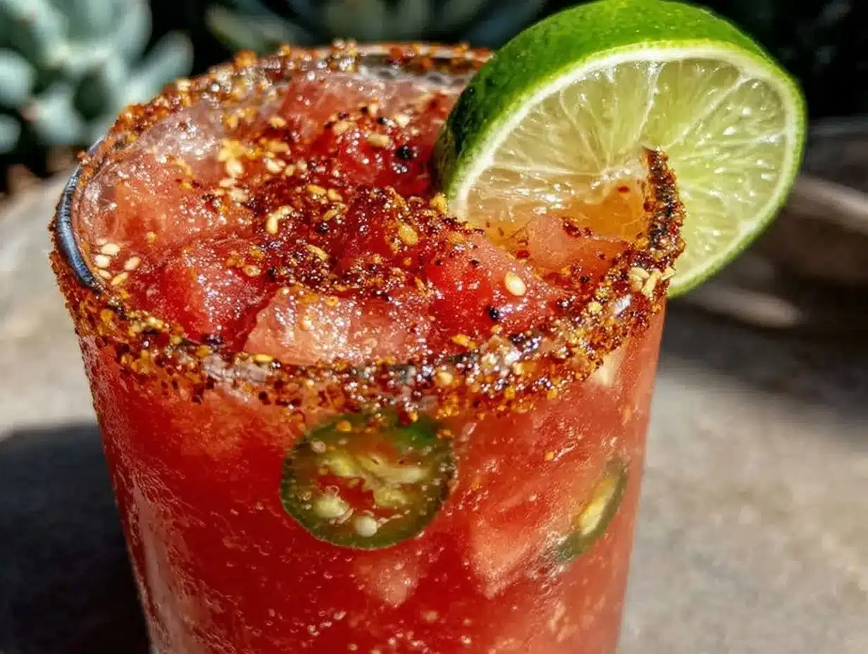 Watermelon Jalapeño Agua Fresca preparation steps