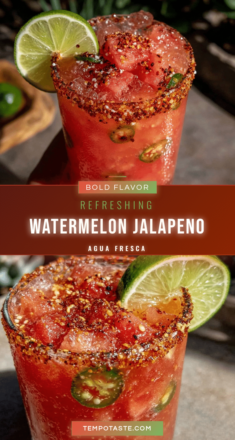 Watermelon Jalapeño Agua Fresca recipe