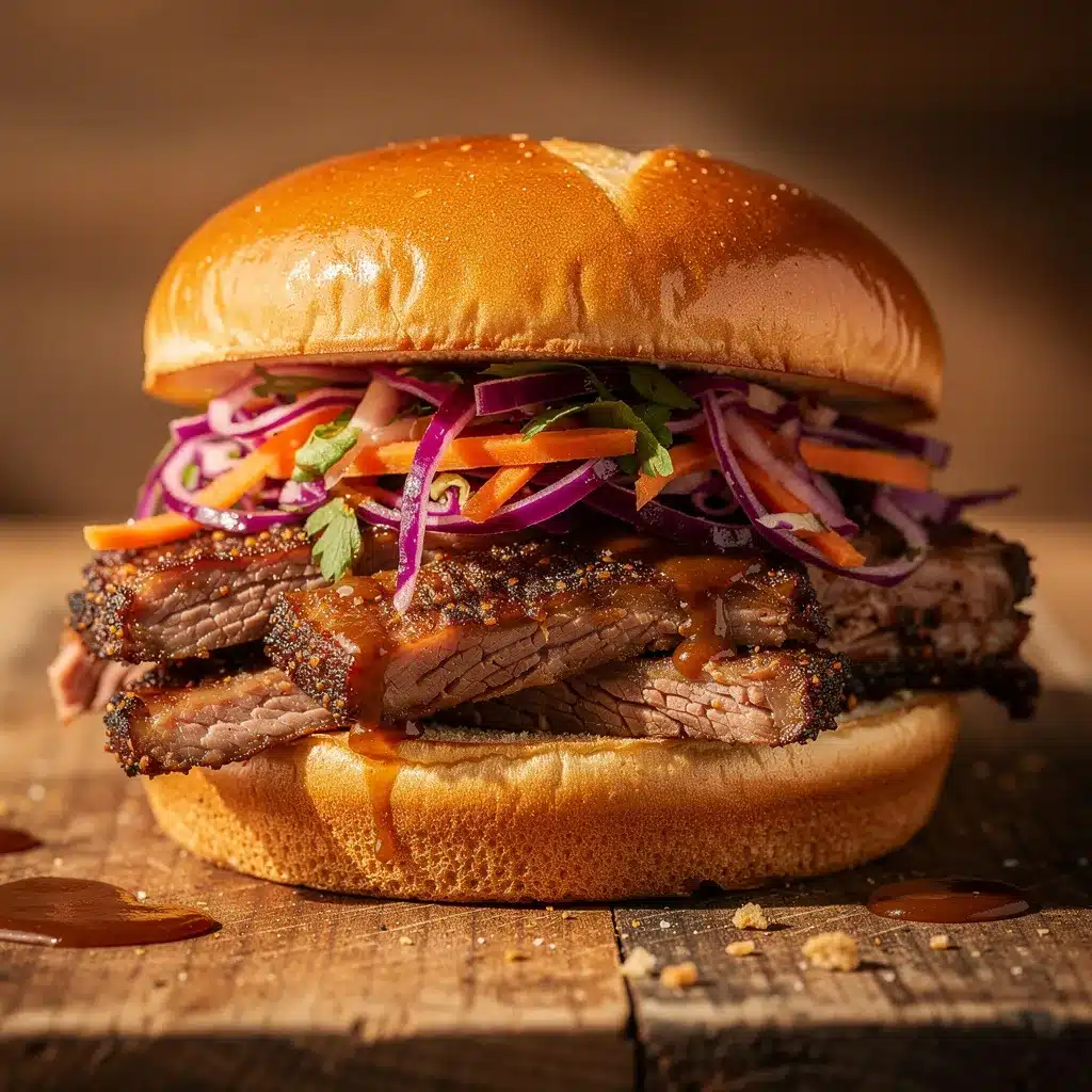 bbq brisket sandwich preparation steps