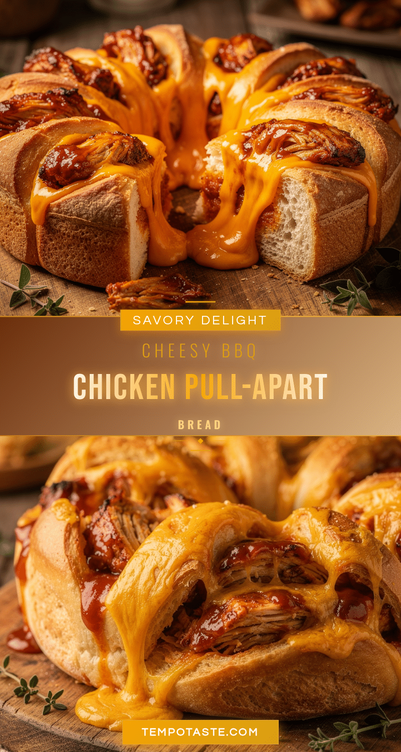 BBQ chicken pull-apart bread recipe