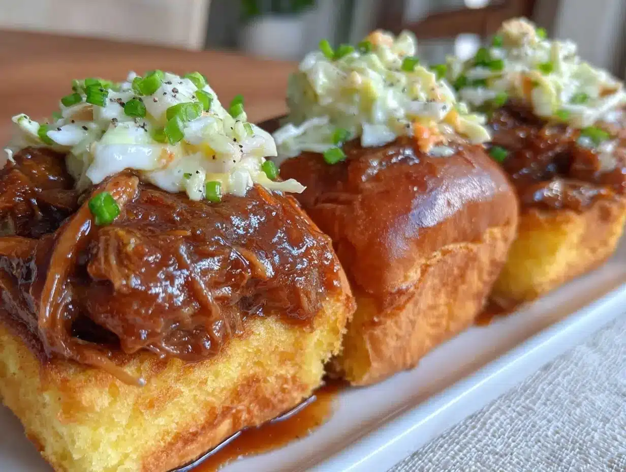 BBQ pulled pork sliders preparation steps