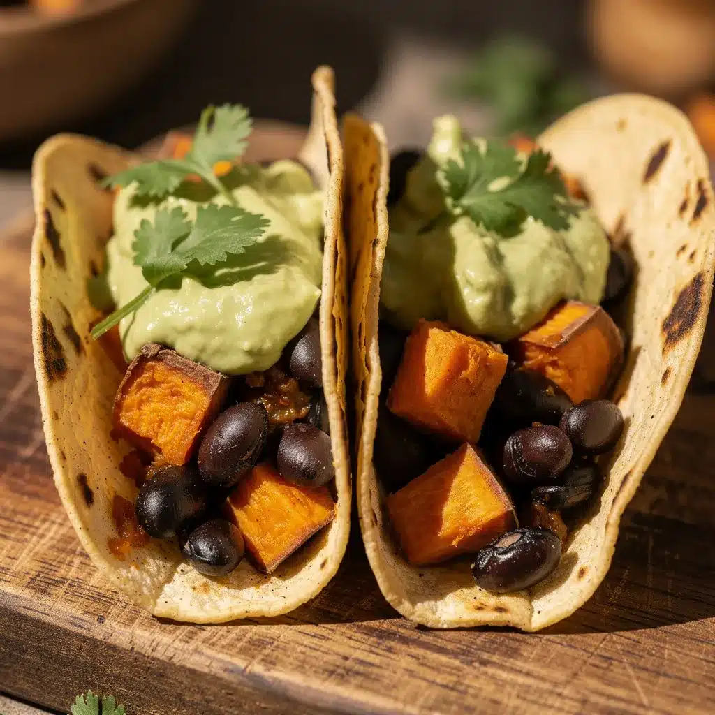 black bean and sweet potato tacos preparation steps