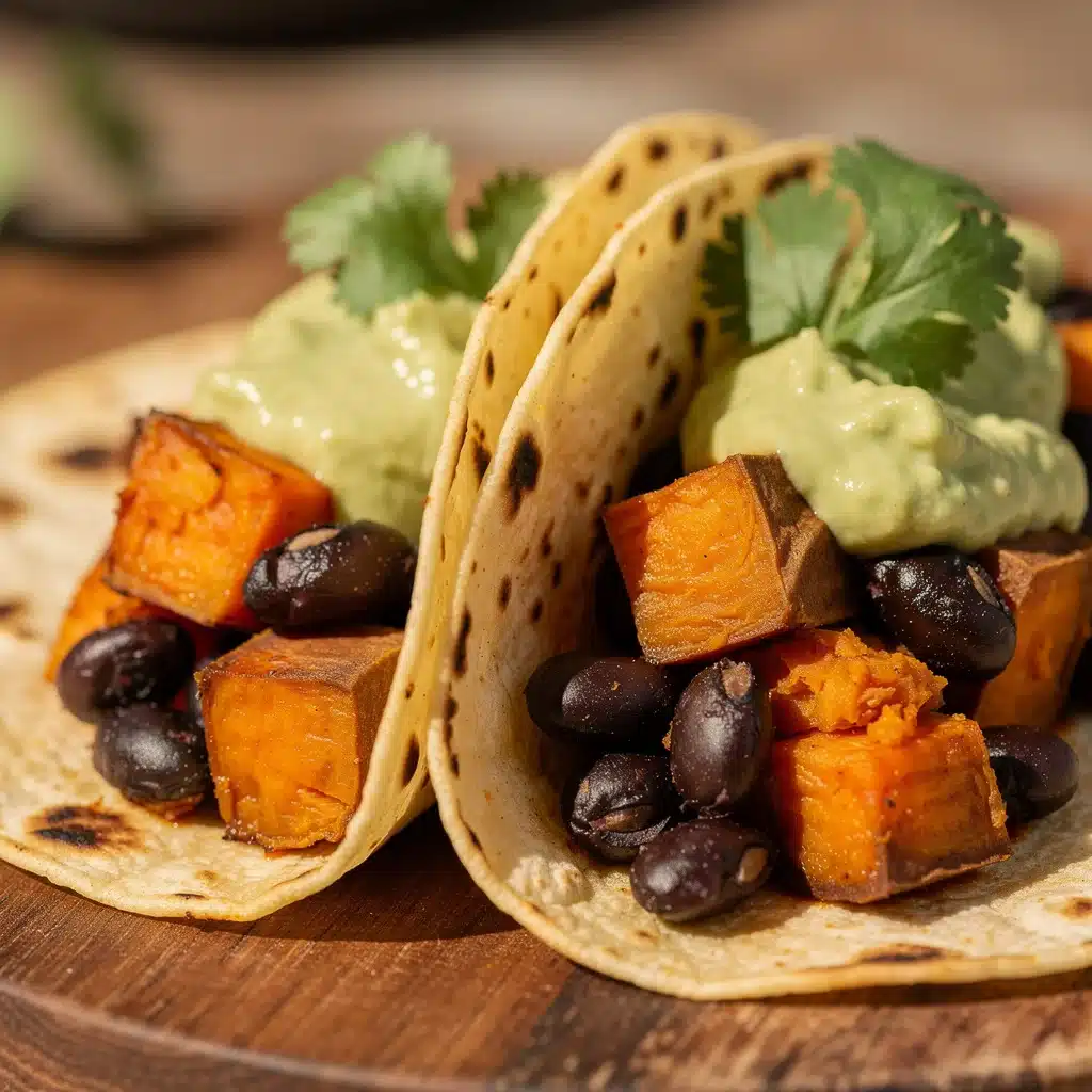 black bean and sweet potato tacos - featured image