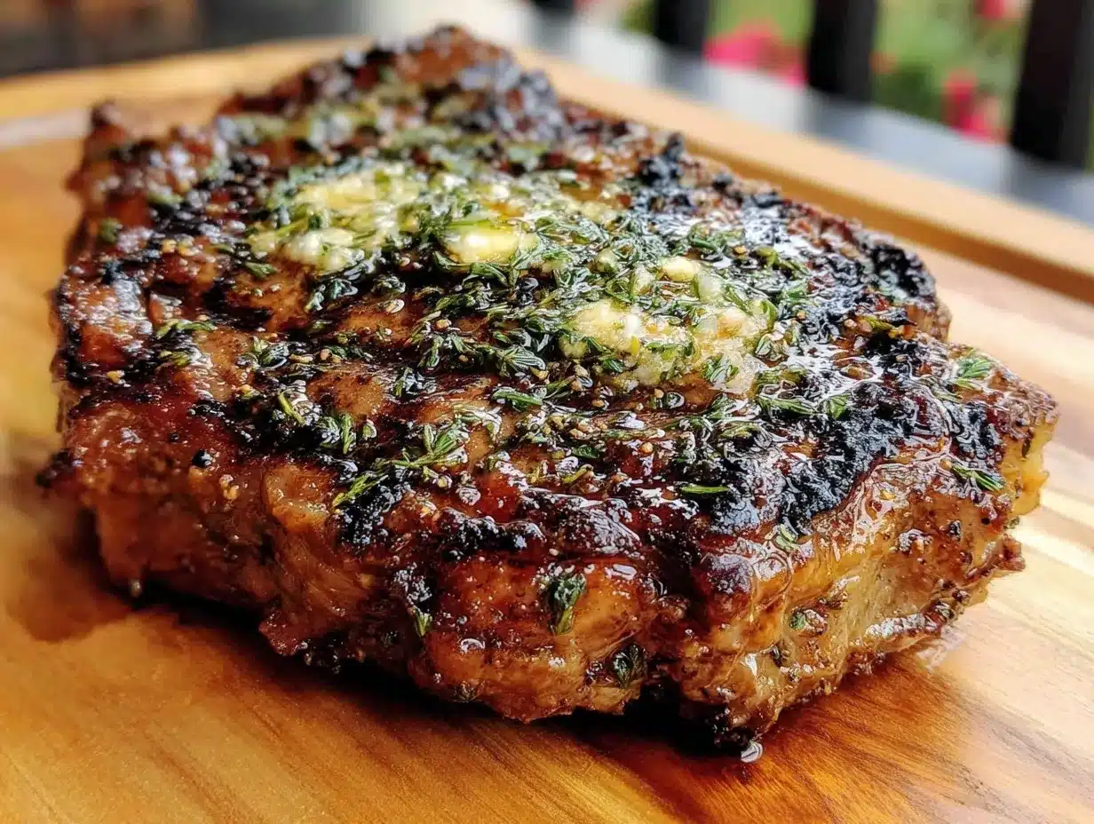 bourbon-glazed ribeye steak preparation steps