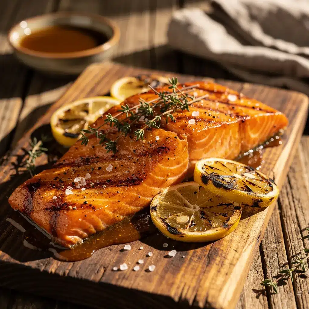 cedar plank grilled salmon preparation steps
