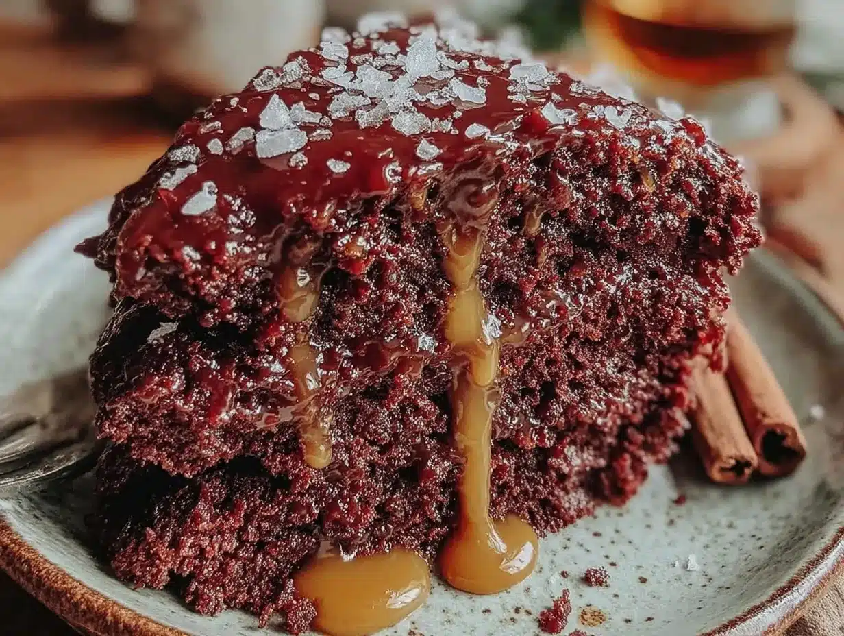 chocolate whiskey cake preparation steps