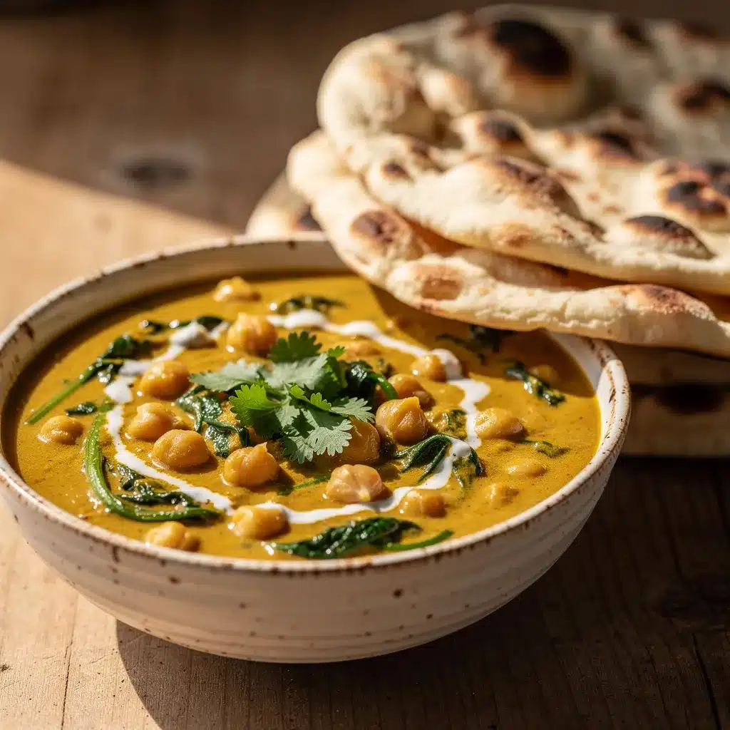 creamy coconut chickpea curry preparation steps