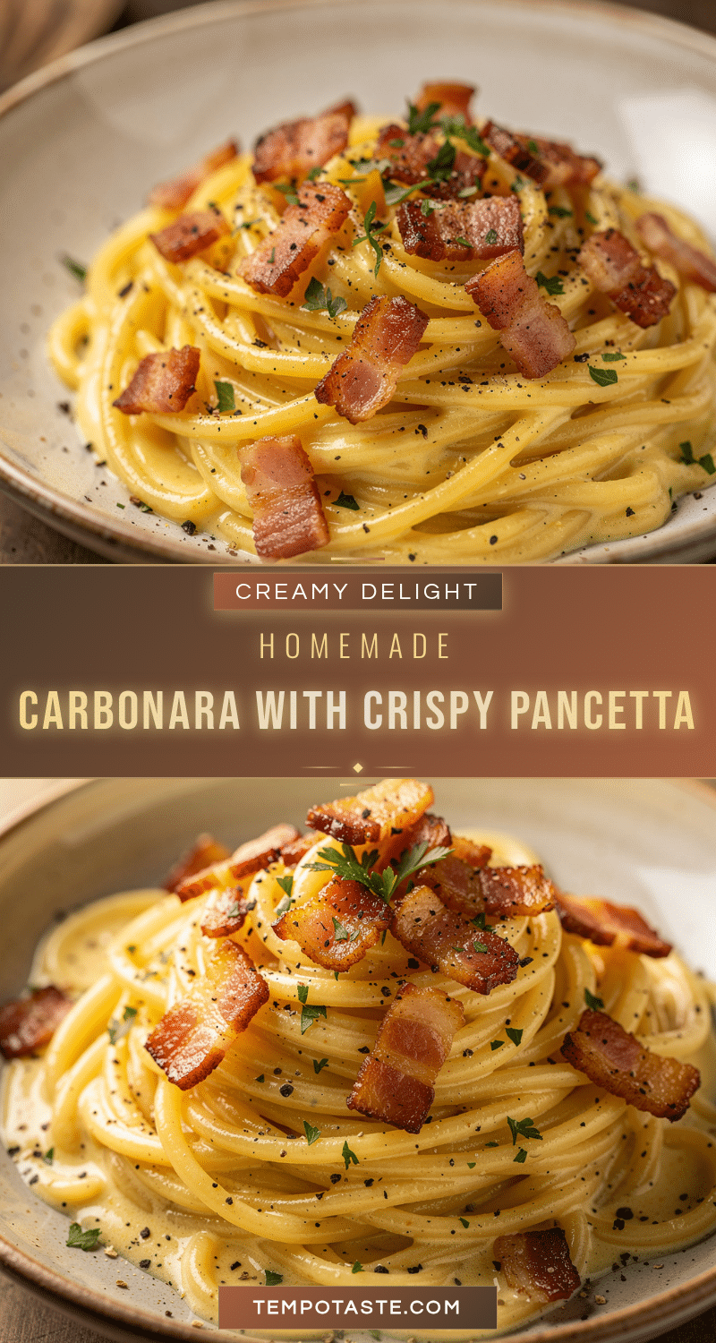 creamy homemade pasta carbonara recipe