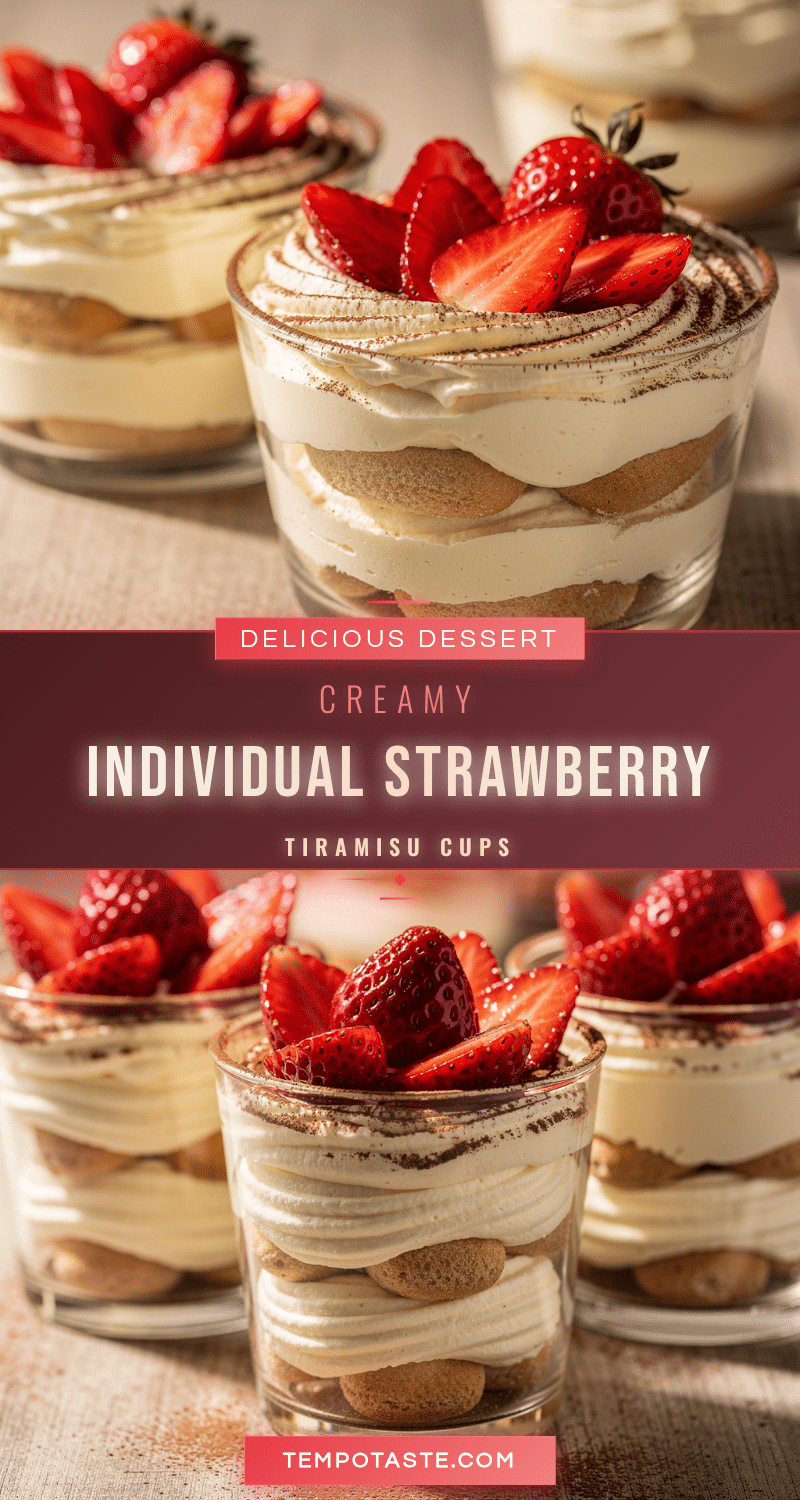 creamy individual strawberry tiramisu cups recipe