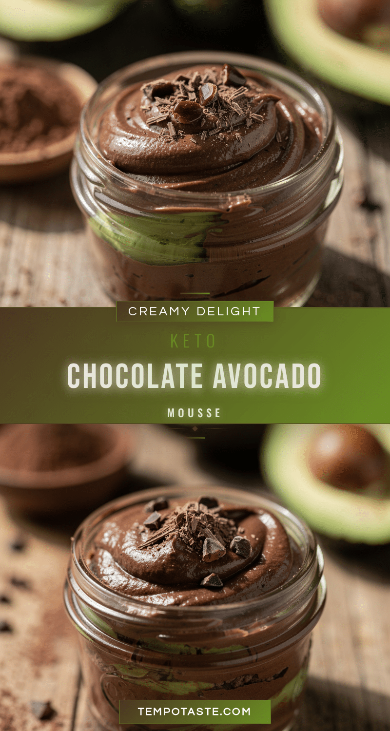 creamy keto chocolate avocado mousse recipe