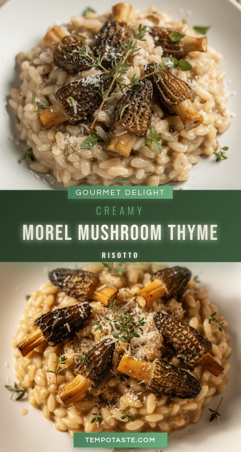 creamy morel mushroom risotto recipe