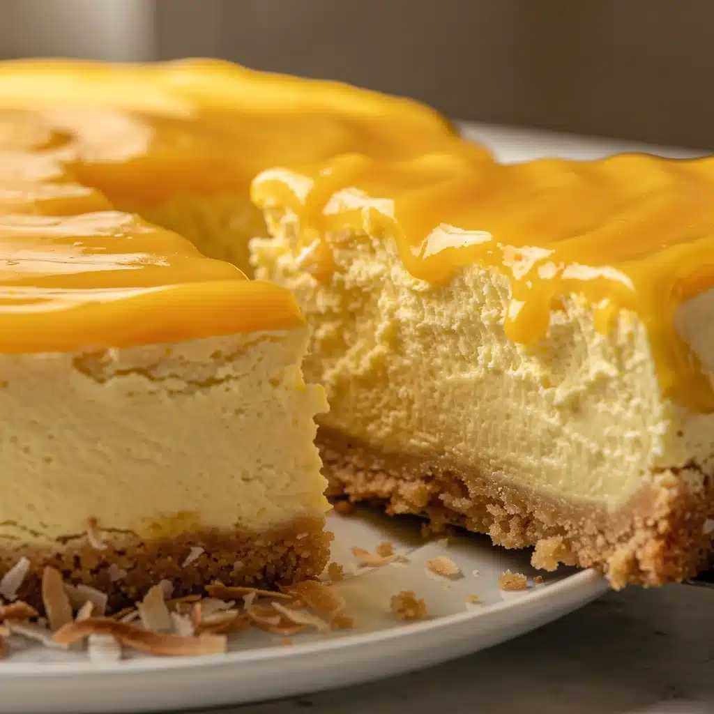 creamy no-bake mango cheesecake - featured image