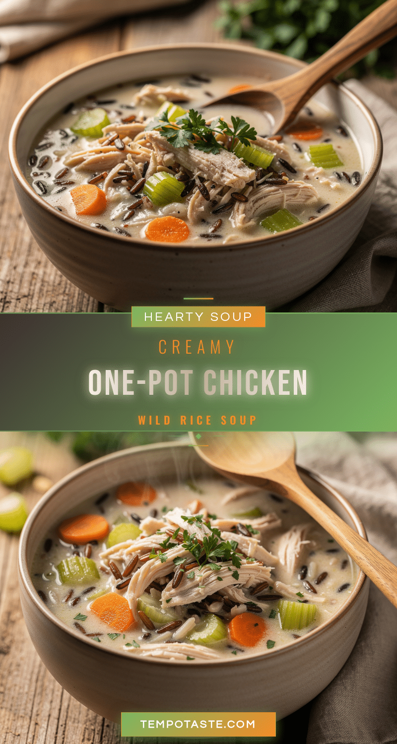 creamy one-pot chicken and wild rice soup recipe