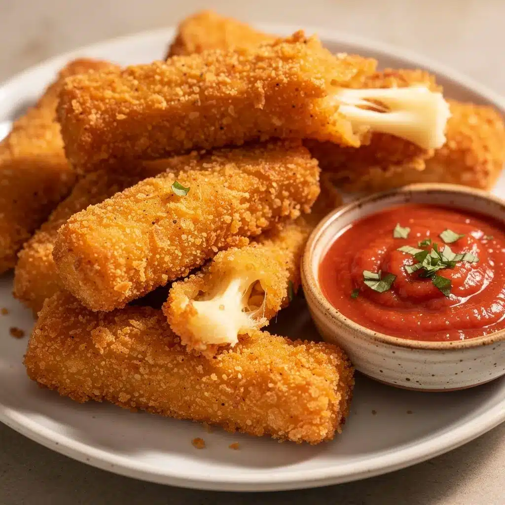 crispy air fryer mozzarella sticks preparation steps