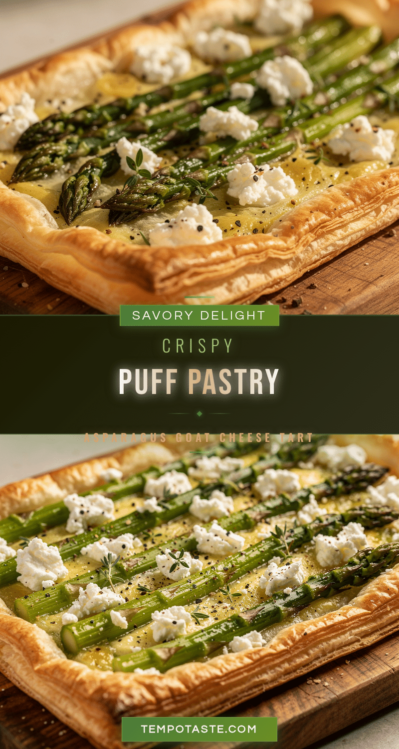 crispy asparagus goat cheese tart recipe