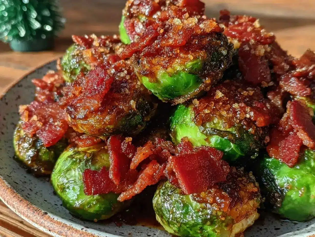 crispy brown butter bacon brussels sprouts preparation steps