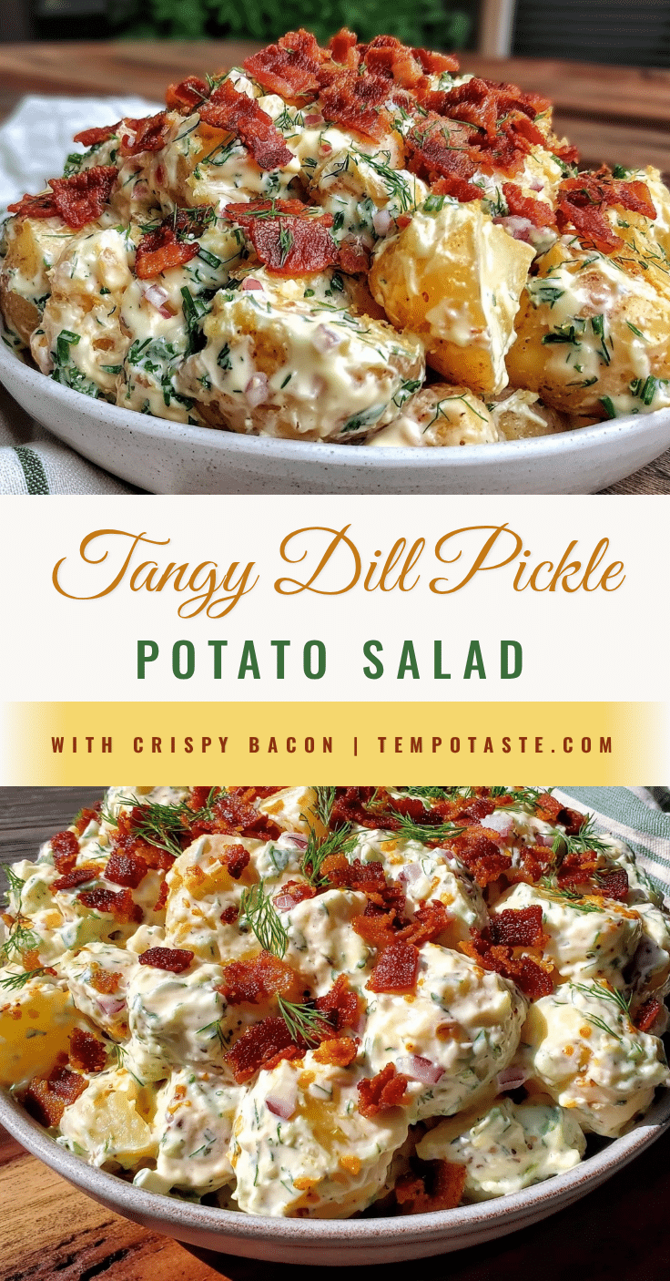 crispy dill pickle potato salad recipe