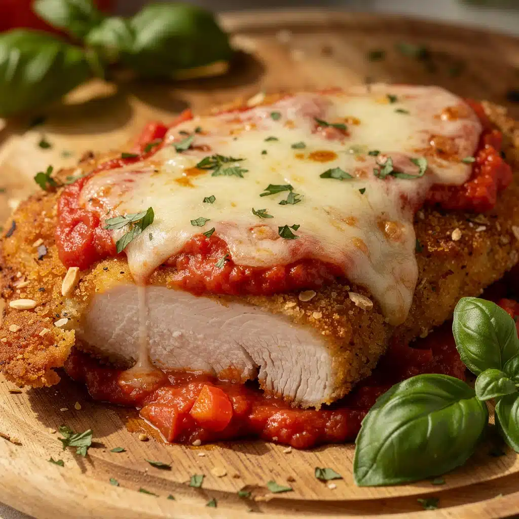 crispy gluten-free chicken parmesan - featured image