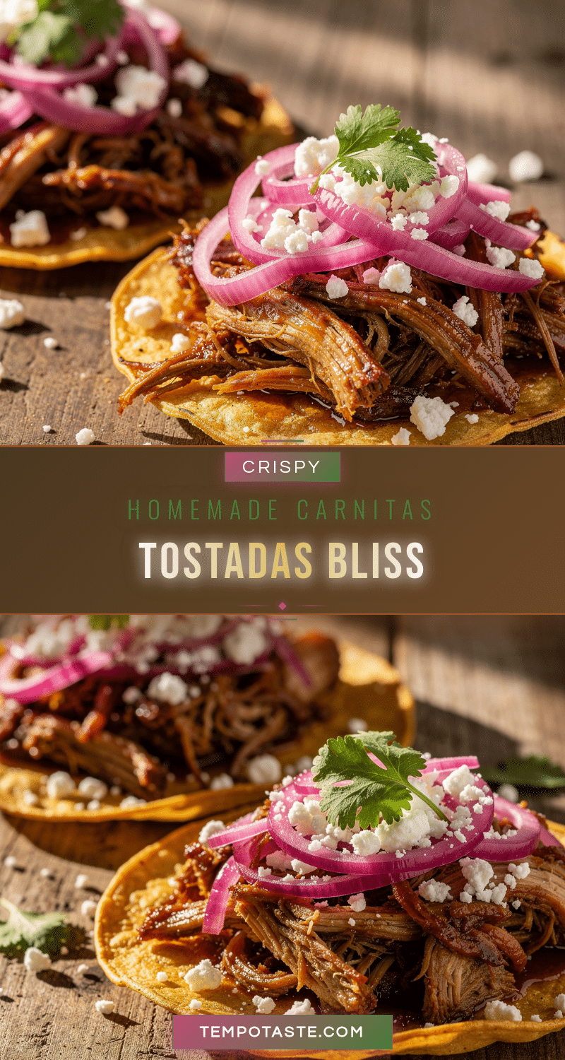 crispy homemade carnitas tostadas recipe