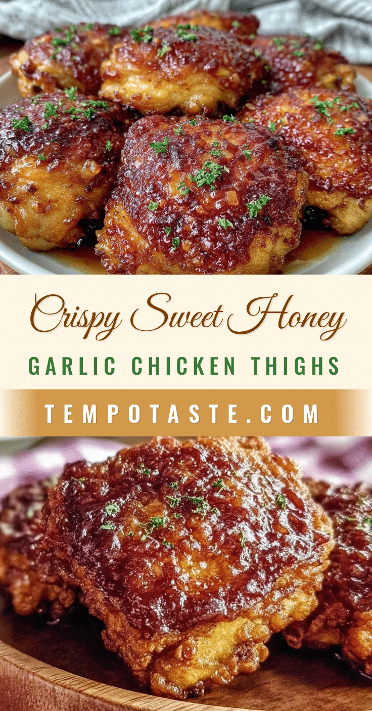 crispy honey garlic chicken thighs recipe