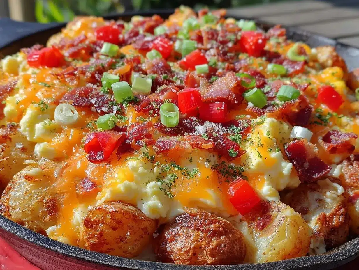 crispy loaded breakfast skillet preparation steps