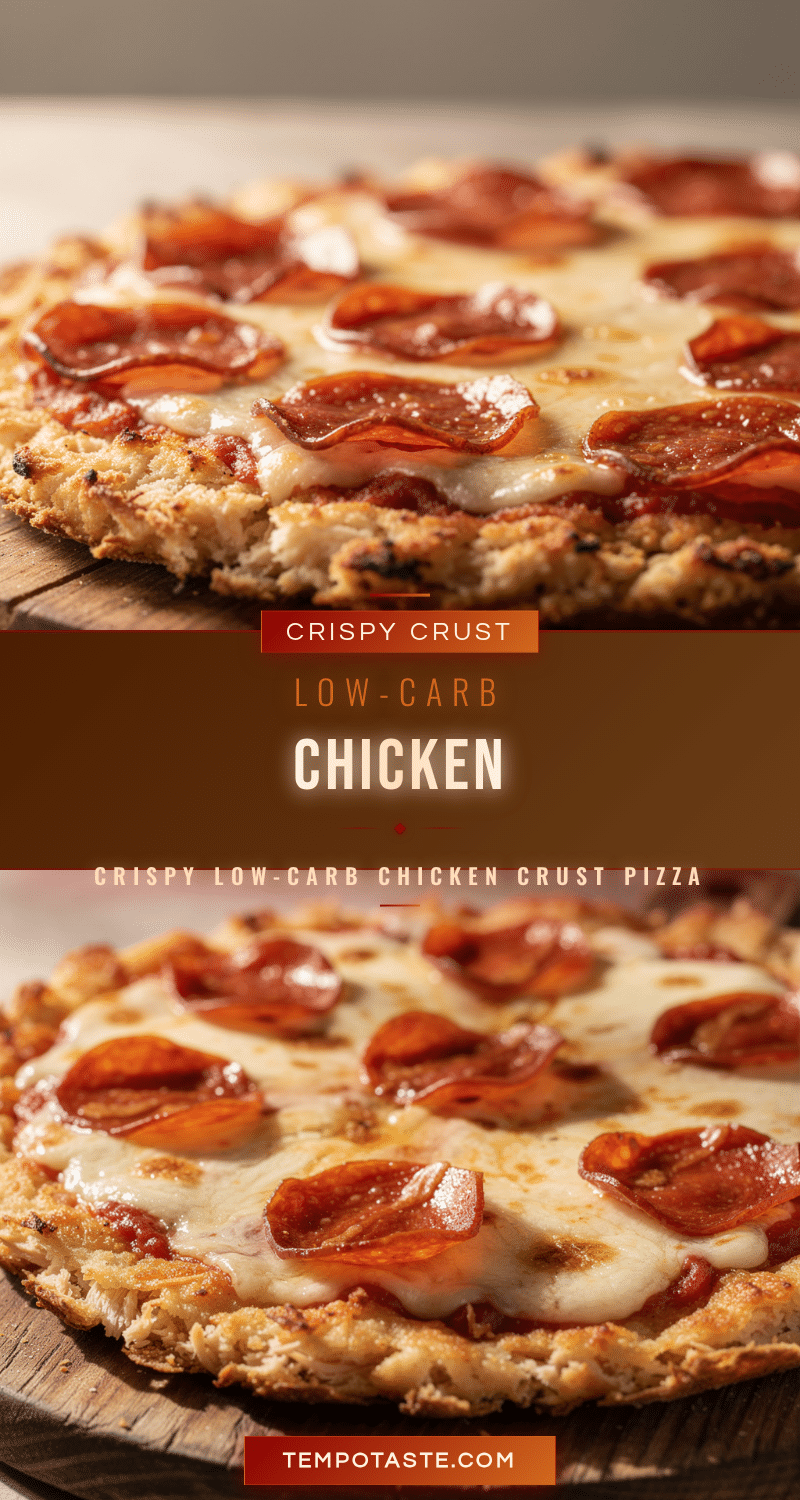 crispy low-carb chicken crust pizza recipe