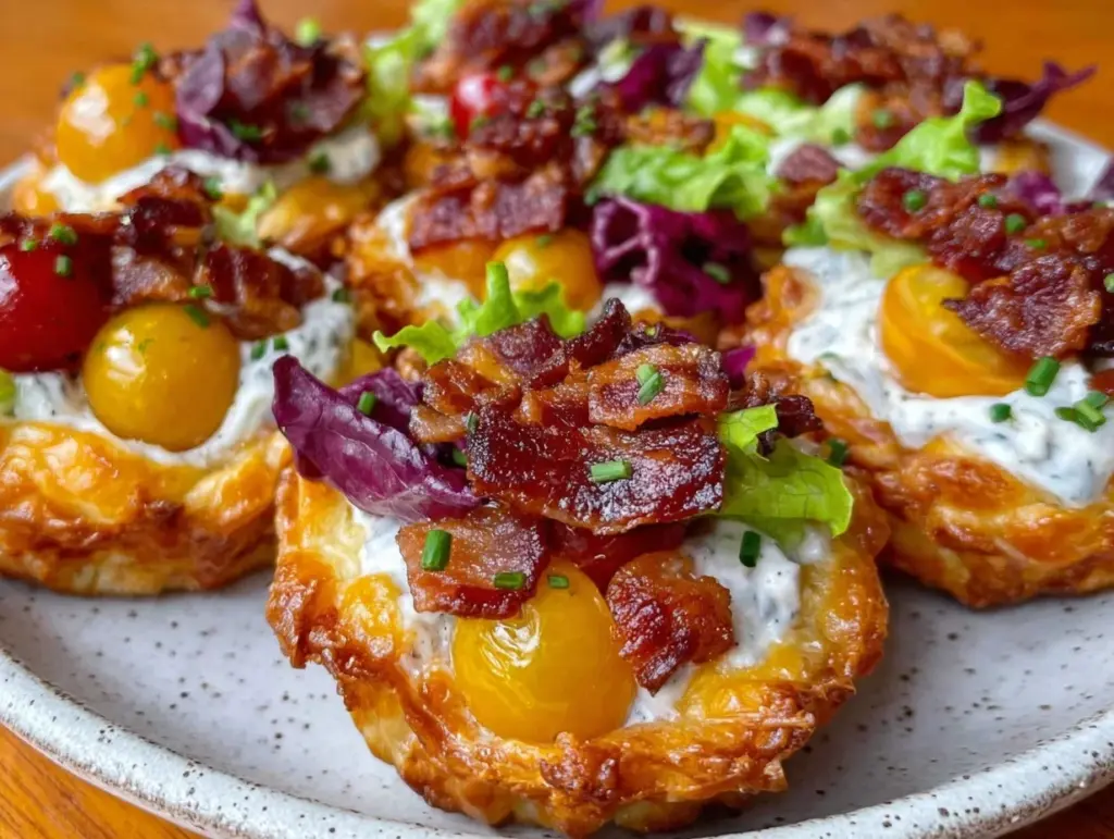 crispy mini BLT cups - featured image