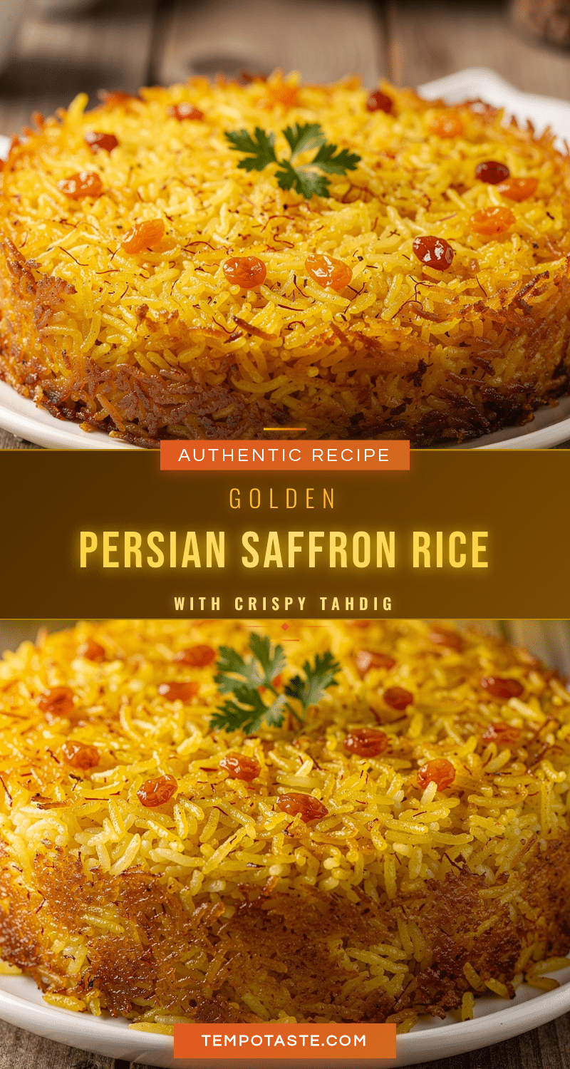 crispy persian saffron rice recipe