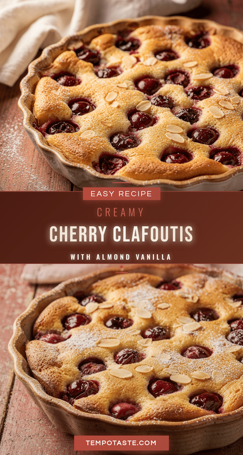 easy creamy cherry clafoutis recipe