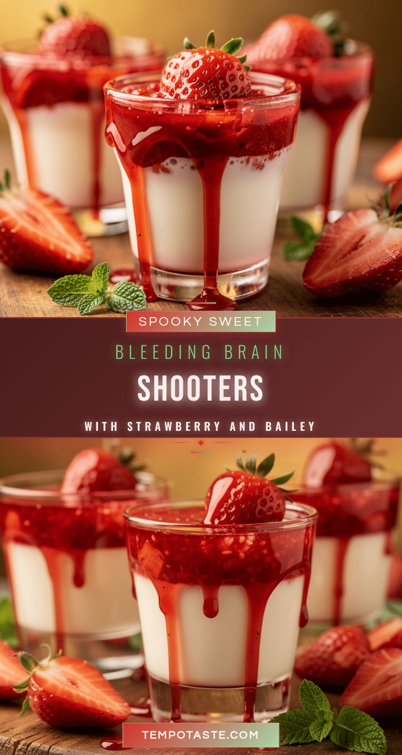 Flavorful Bleeding Brain Shooters recipe