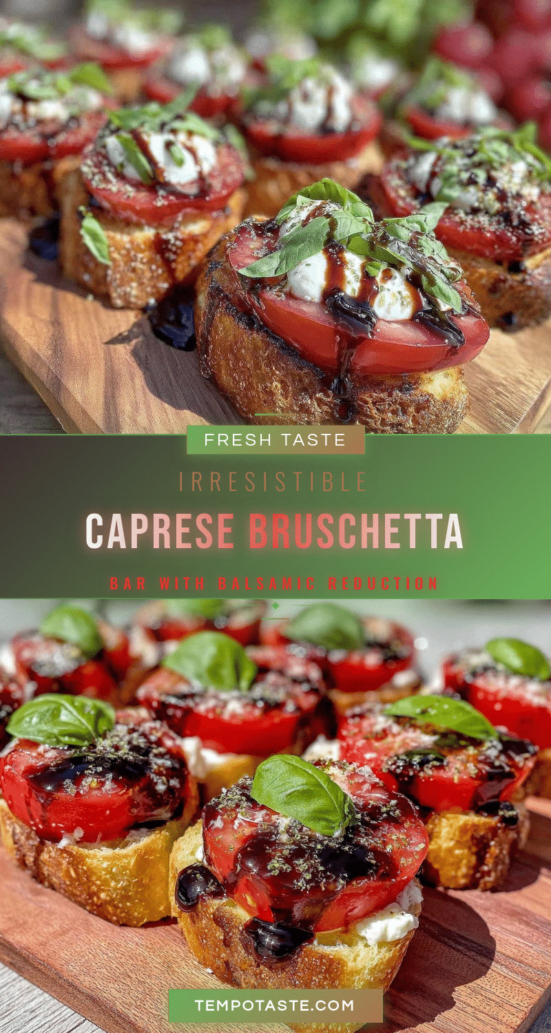 Fresh Caprese Bruschetta Bar recipe