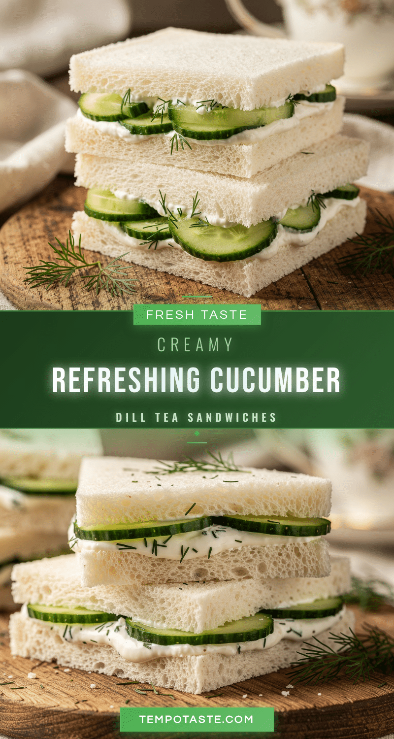 fresh cucumber dill tea sandwiches recipe