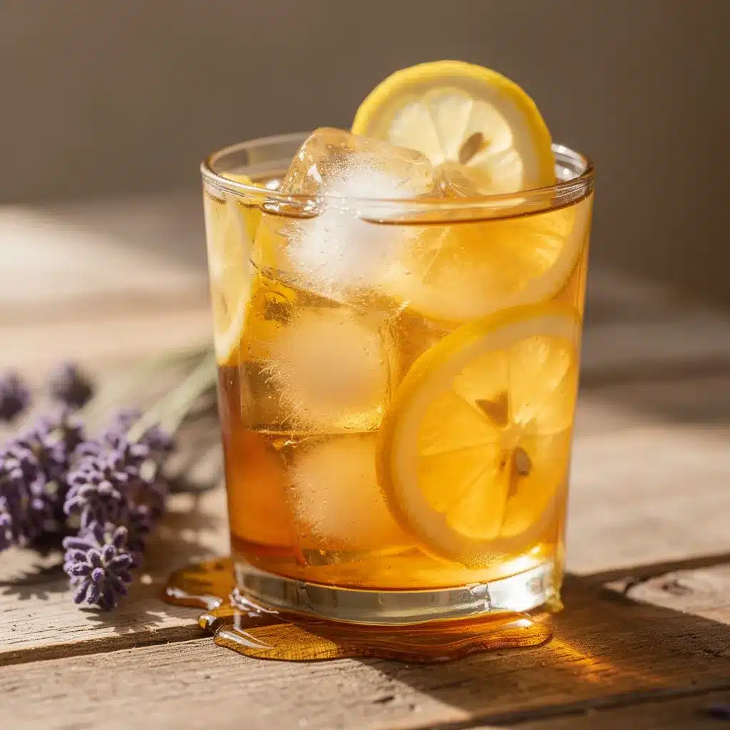 fresh lavender honey iced tea preparation steps
